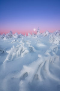 Full moon on the Fichtelberg Full moon on the Fichtelberg